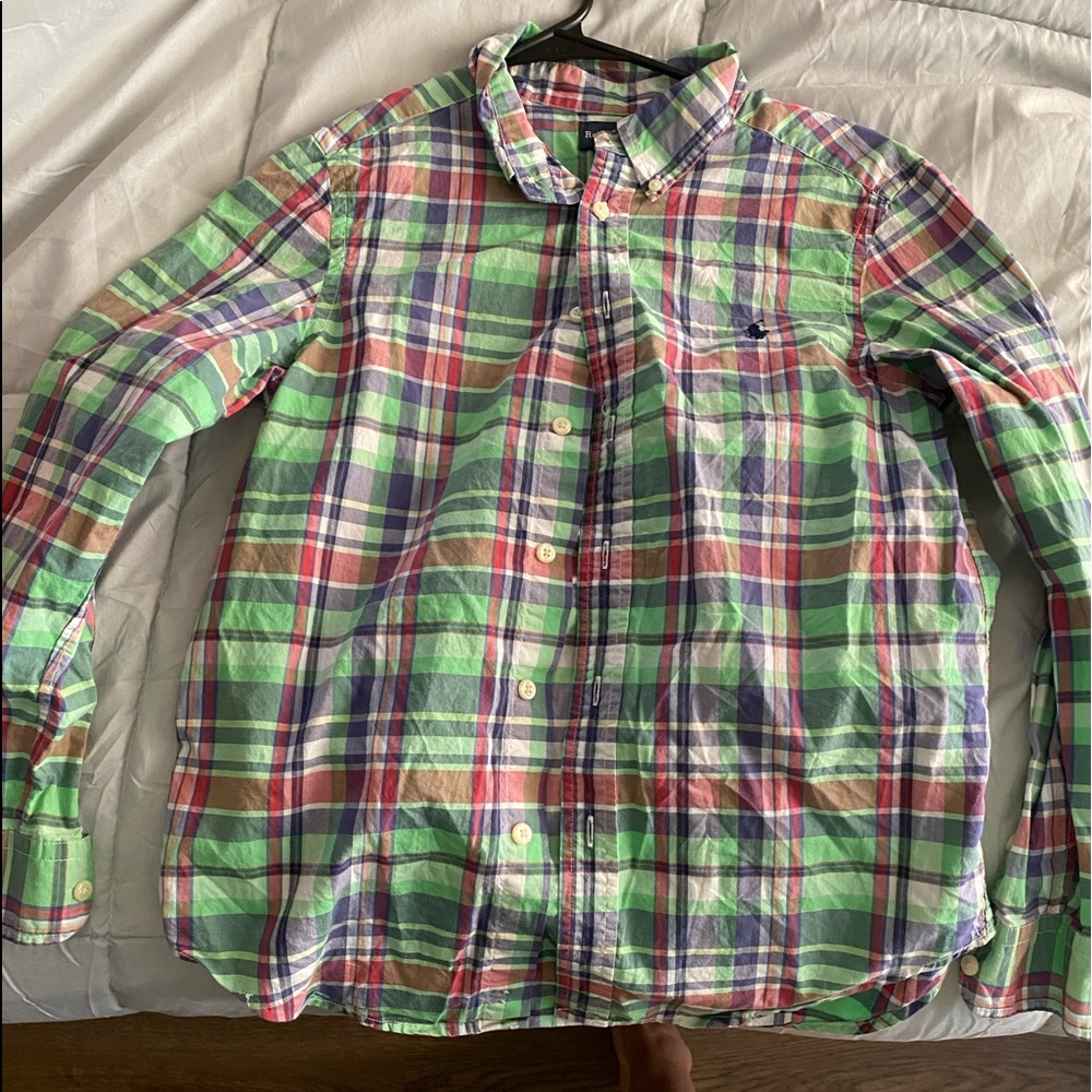 Boys Button Up SZ. 10-12M (Ralph Lauren)